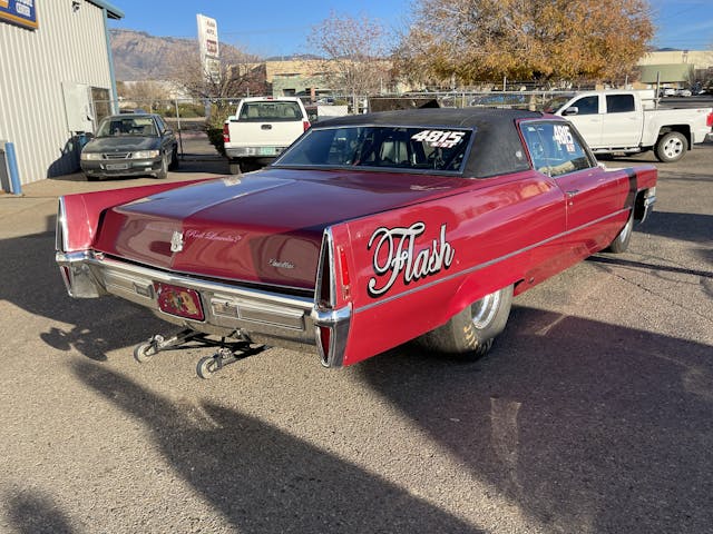 Flash Cadillac rear three-quarter