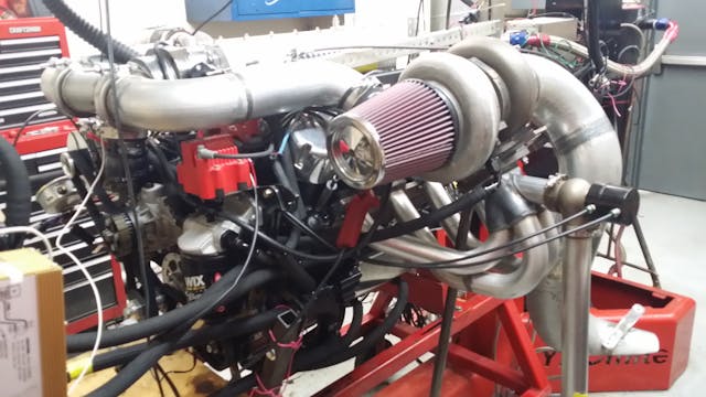 Flash Cadillac twin turbo stroker engine