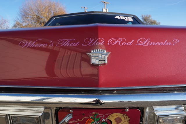 Flash Cadillac hood lettering