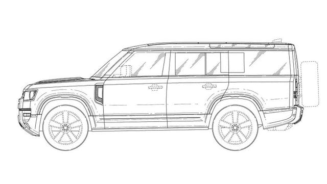 Land Rover Defender 130 patent