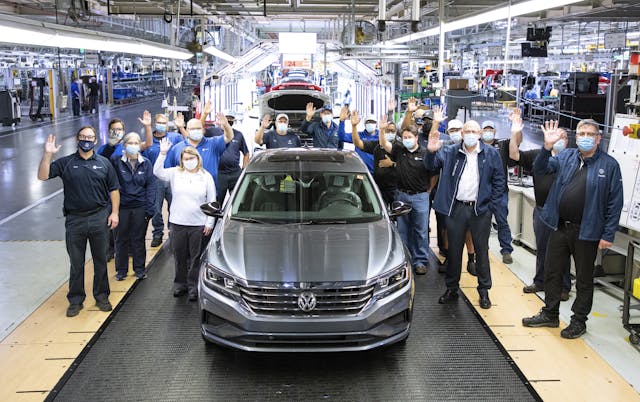 Volkswagen Passat Chattanooga, Tennessee factory line