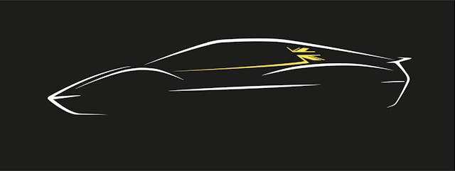 Lotus EV sportscar sketch