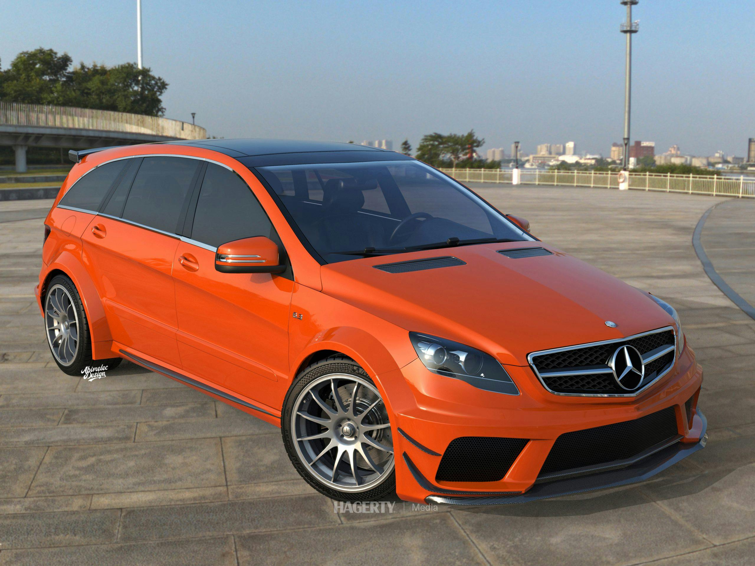 Mercedes-Benz R63 AMC Black Series orange