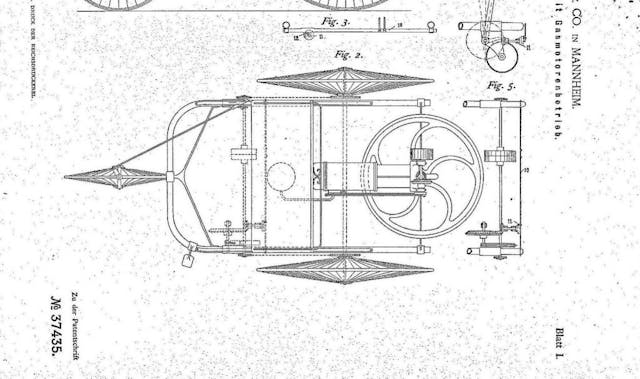 Motorwagen patent