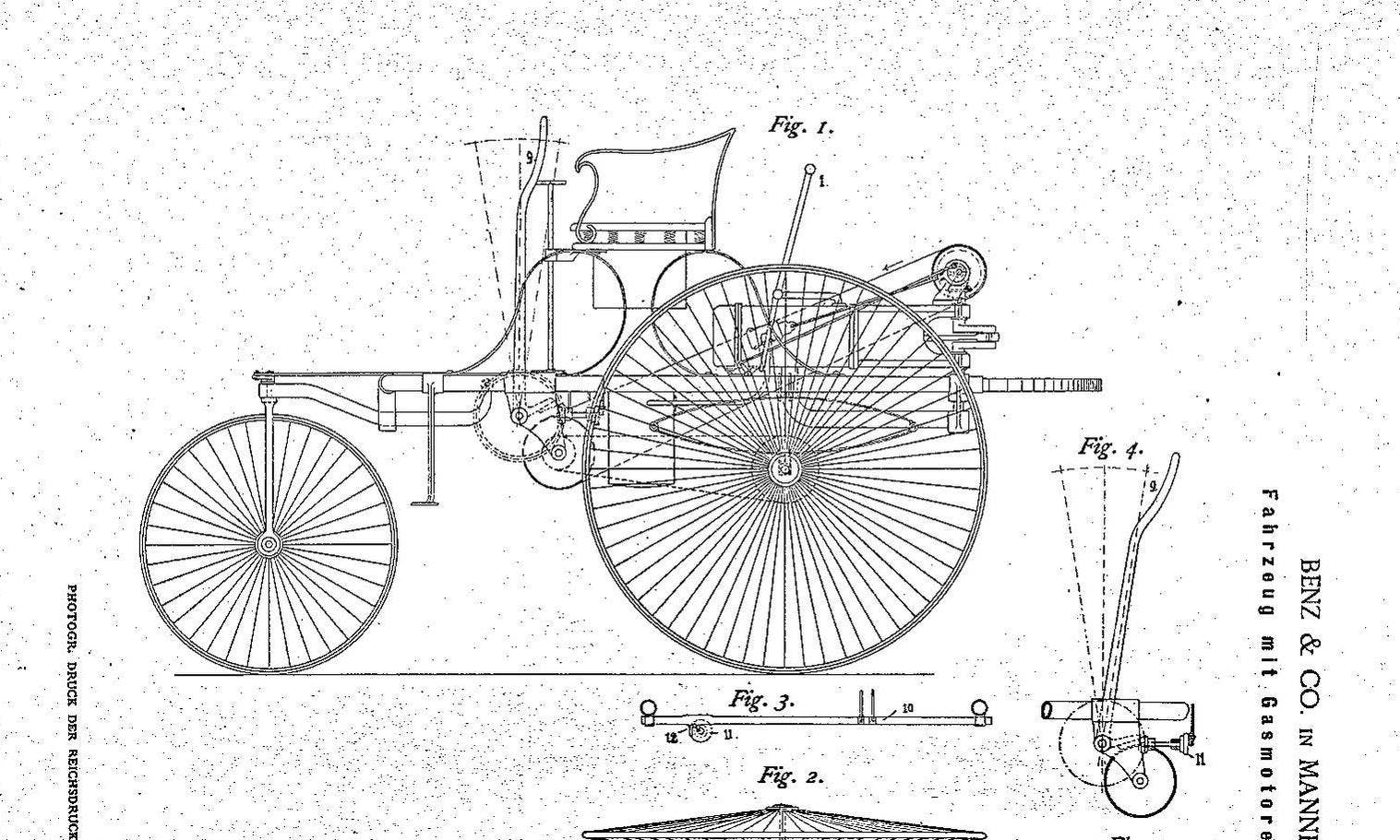 On This Day In 1886: The Drawings That Showed Us The World'S First Car -  Hagerty Media