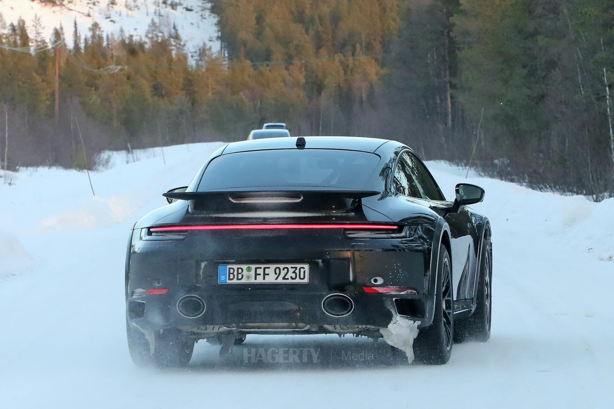Porsche 911 safari prototype spied rear