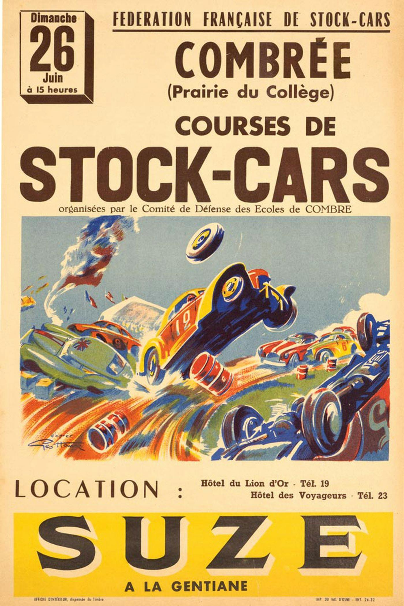 Stock Cars vintage movie poster