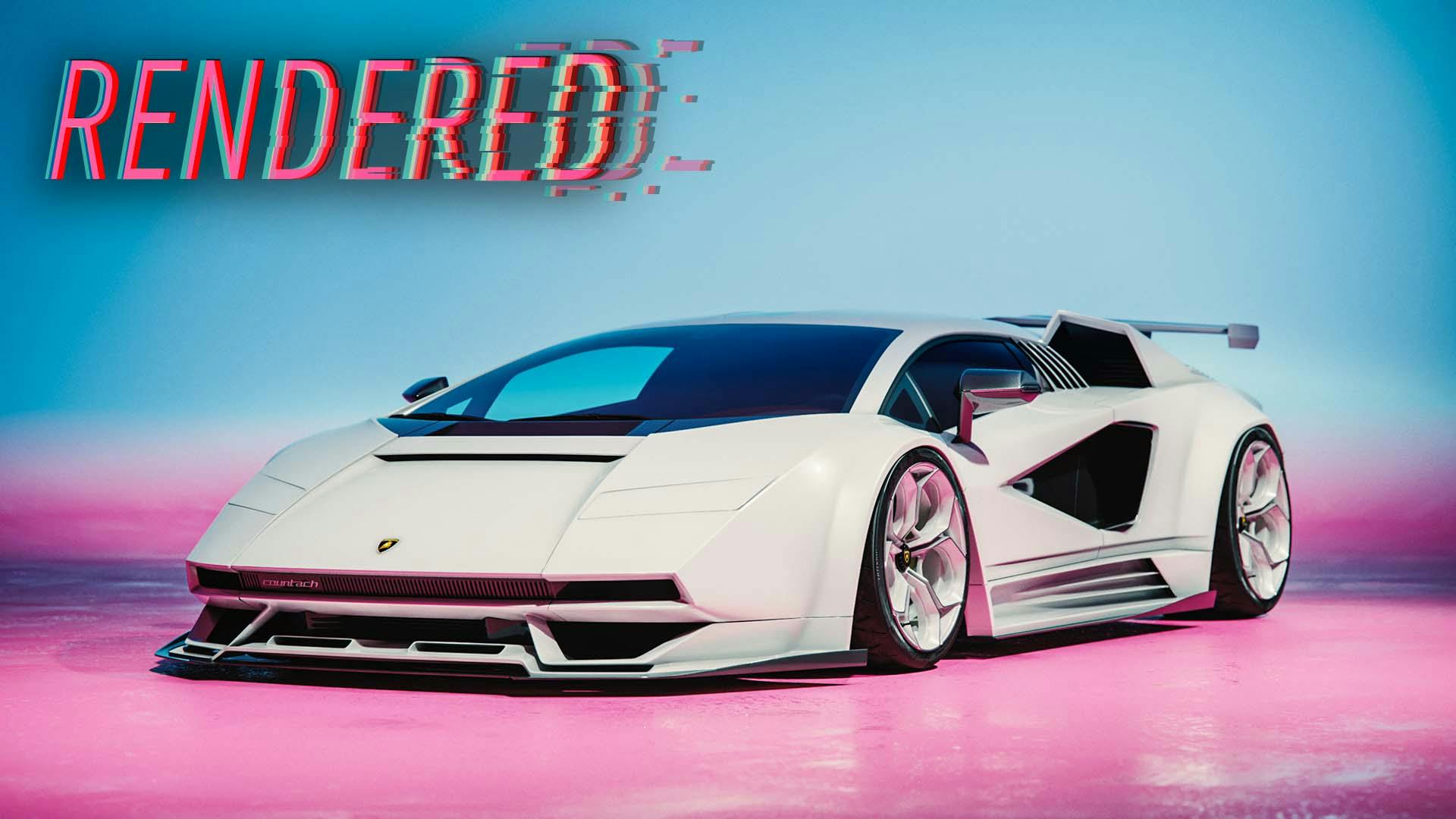 Re-designed 2022 Lamborghini Countach | Rendered with Kyza - Hagerty Media
