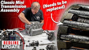 Classic Mini manual transmission gets assembled with some new parts | Redline Update
