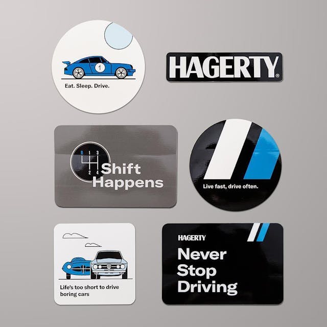 Hagerty shop sticker pack