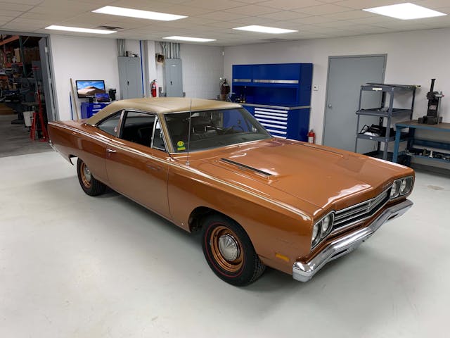 Kevin Hart Salvaggio Design 1969 Road Runner Plymouth restomod stock before