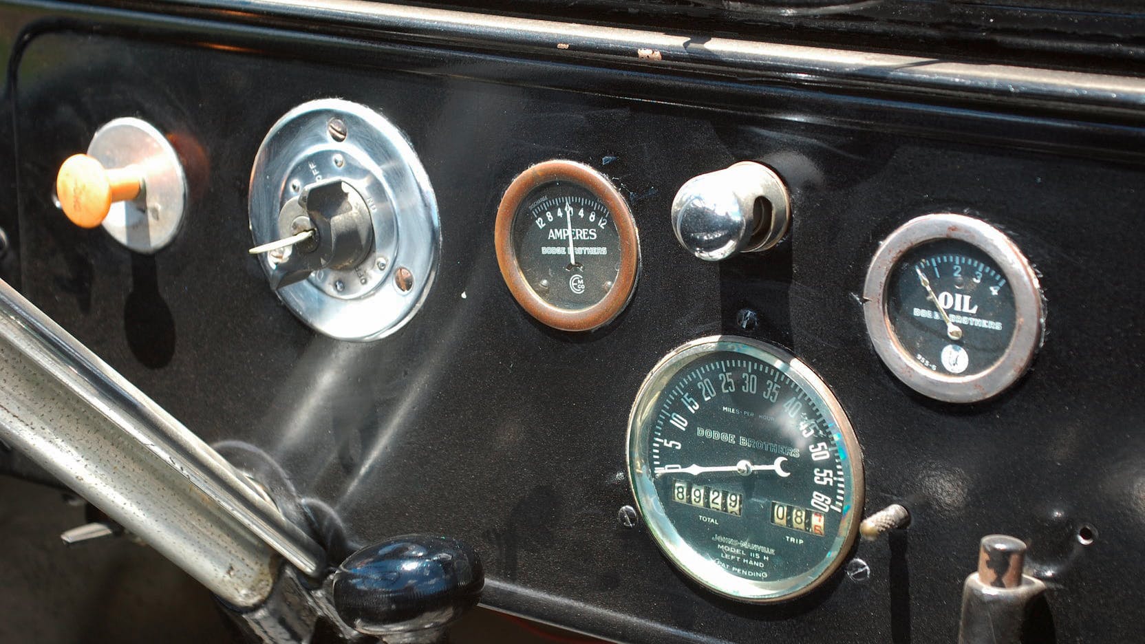 Wonderful Life Movie Car Dodge dash gauges