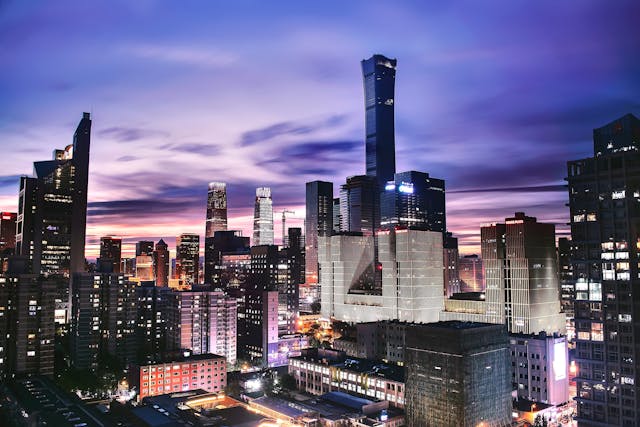 beijing skyline china auto regulation