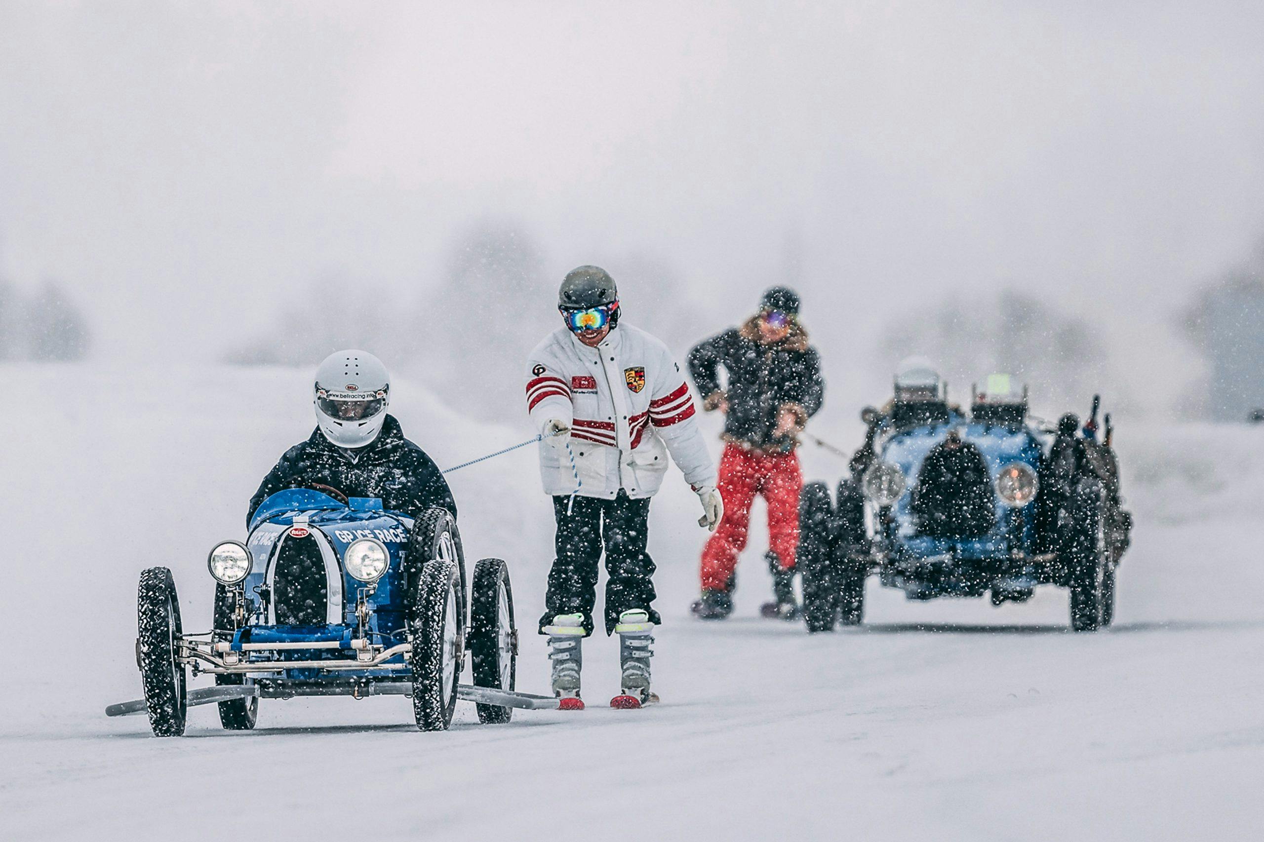 bugatti zell am see frozen lake ice racing type 51