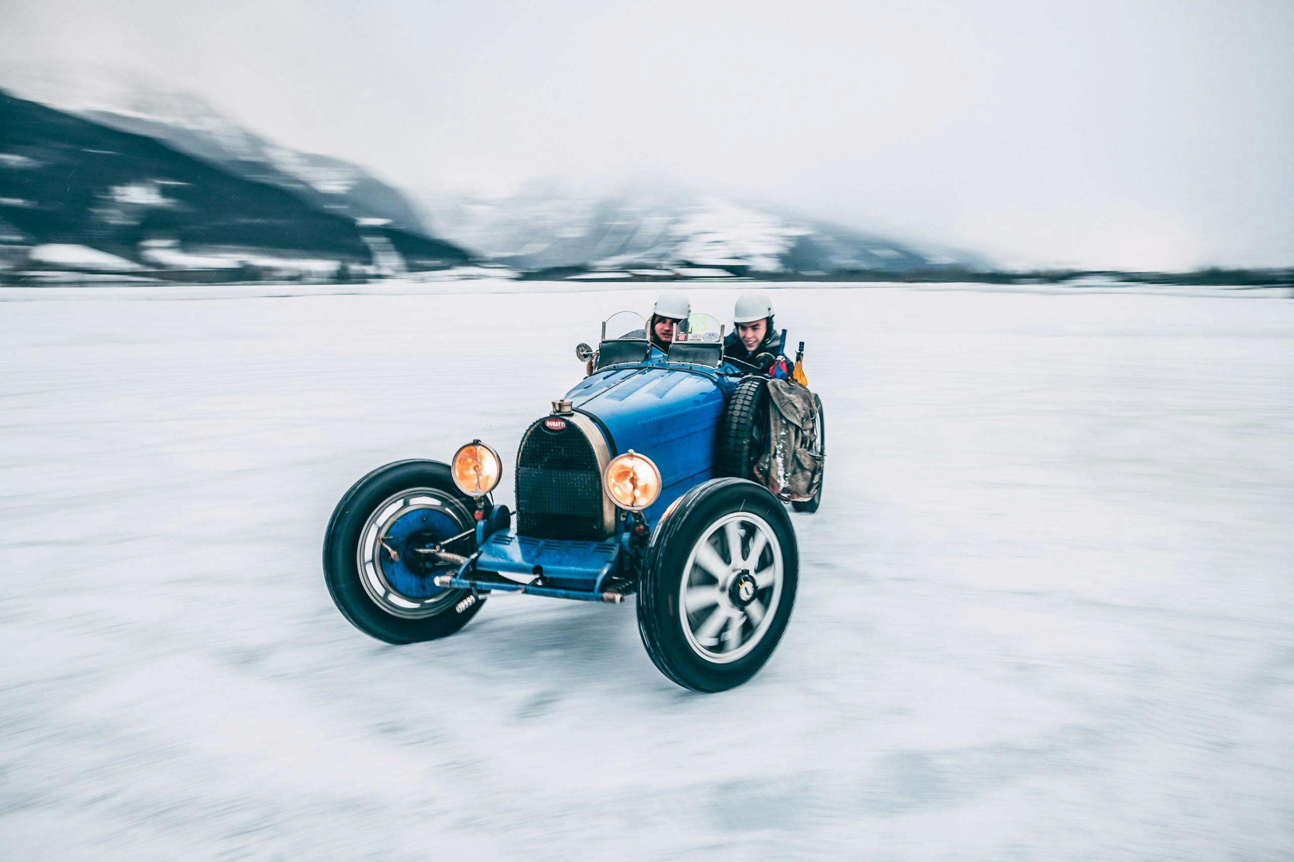 bugatti zell am see frozen lake ice racing type 51