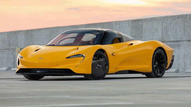 2020 McLaren Speedtail front three-quarter