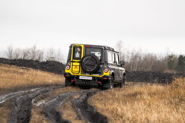 2022 Ineos Grenadier 4x4 rear three-quarter action