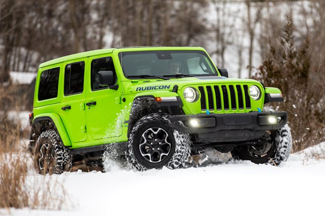 2022 Jeep Wrangler 4XE front three-quarter