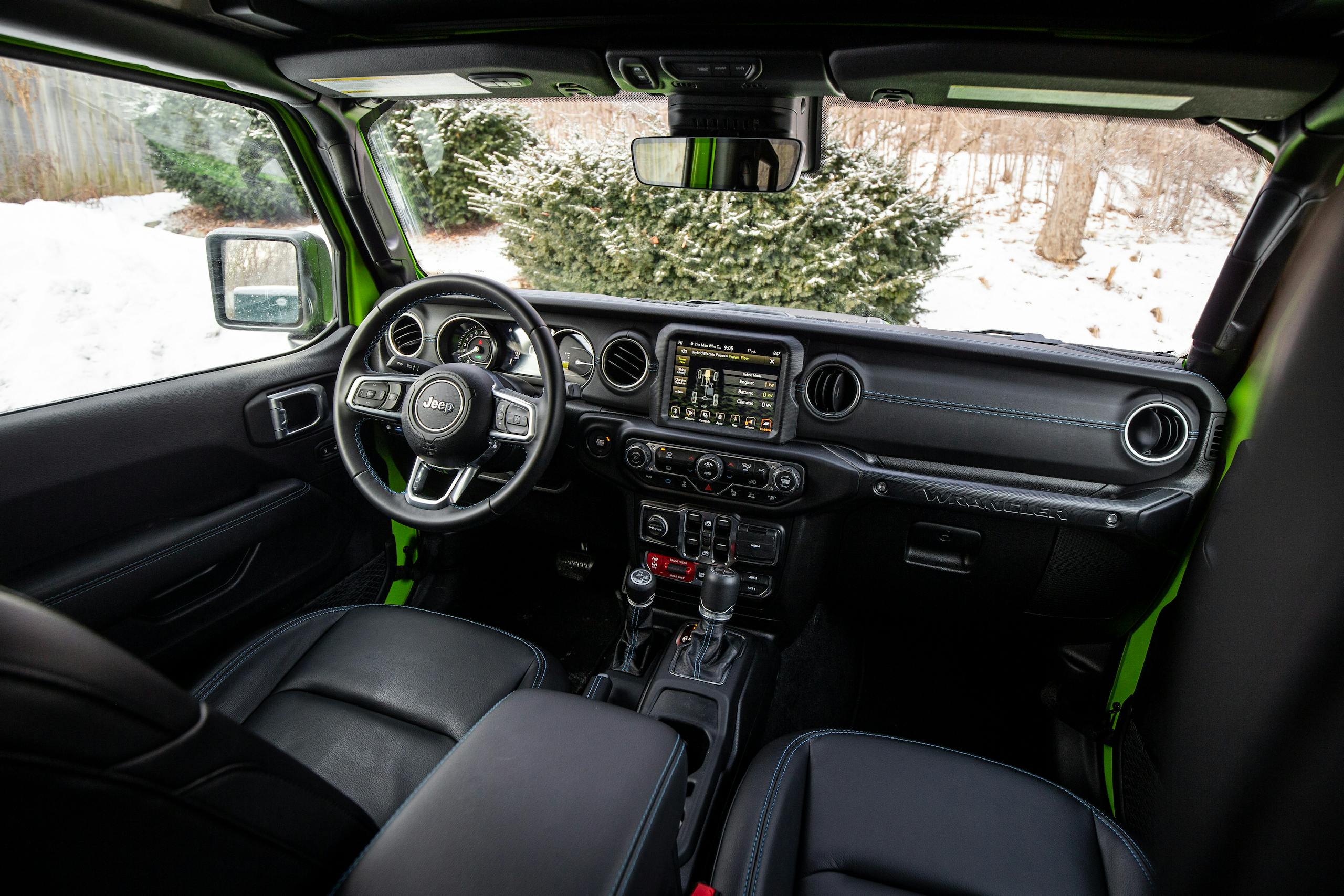 2022 Jeep Wrangler 4XE interior front high angle