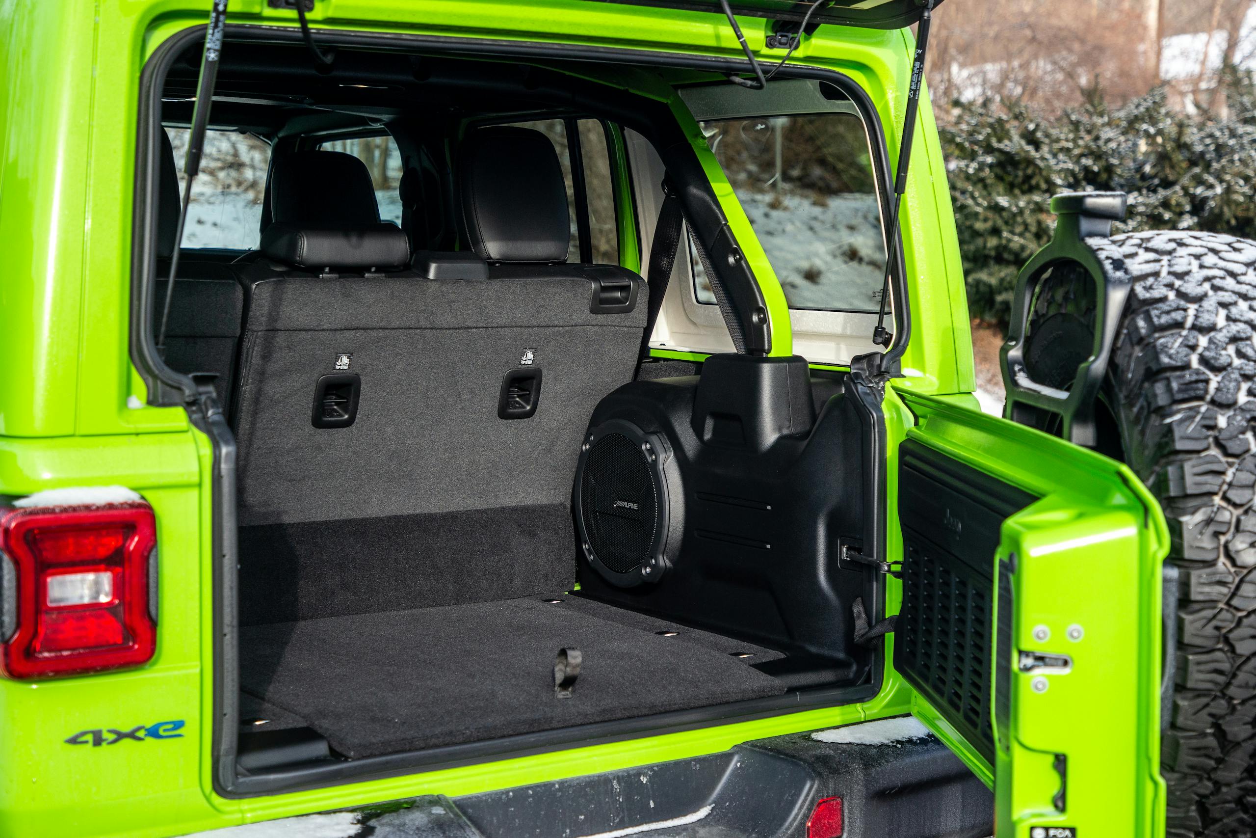 2022 Jeep Wrangler 4XE interior rear cargo