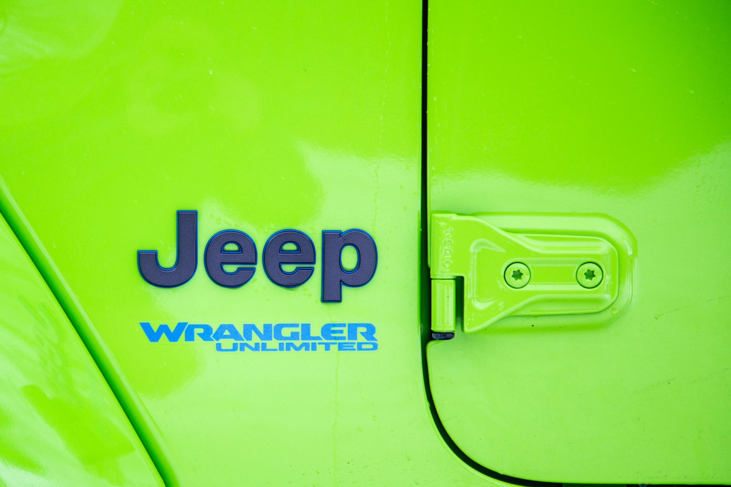 2022 Jeep Wrangler 4XE badges