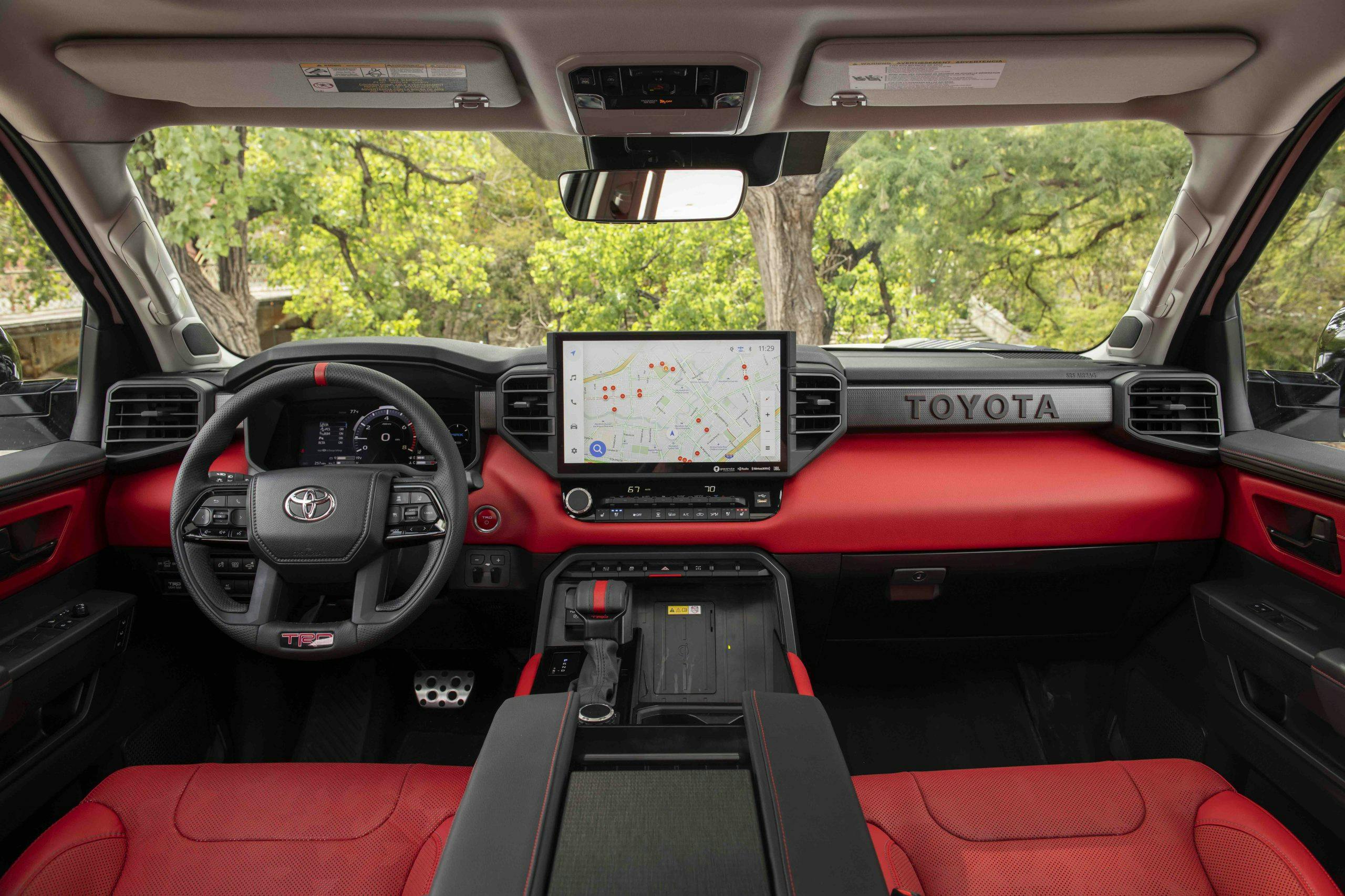 2022 Toyota Tundra TRD Pro Red interior