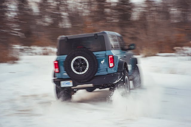 Ford Bronco Black Diamond 2-Door rear end drift blurred