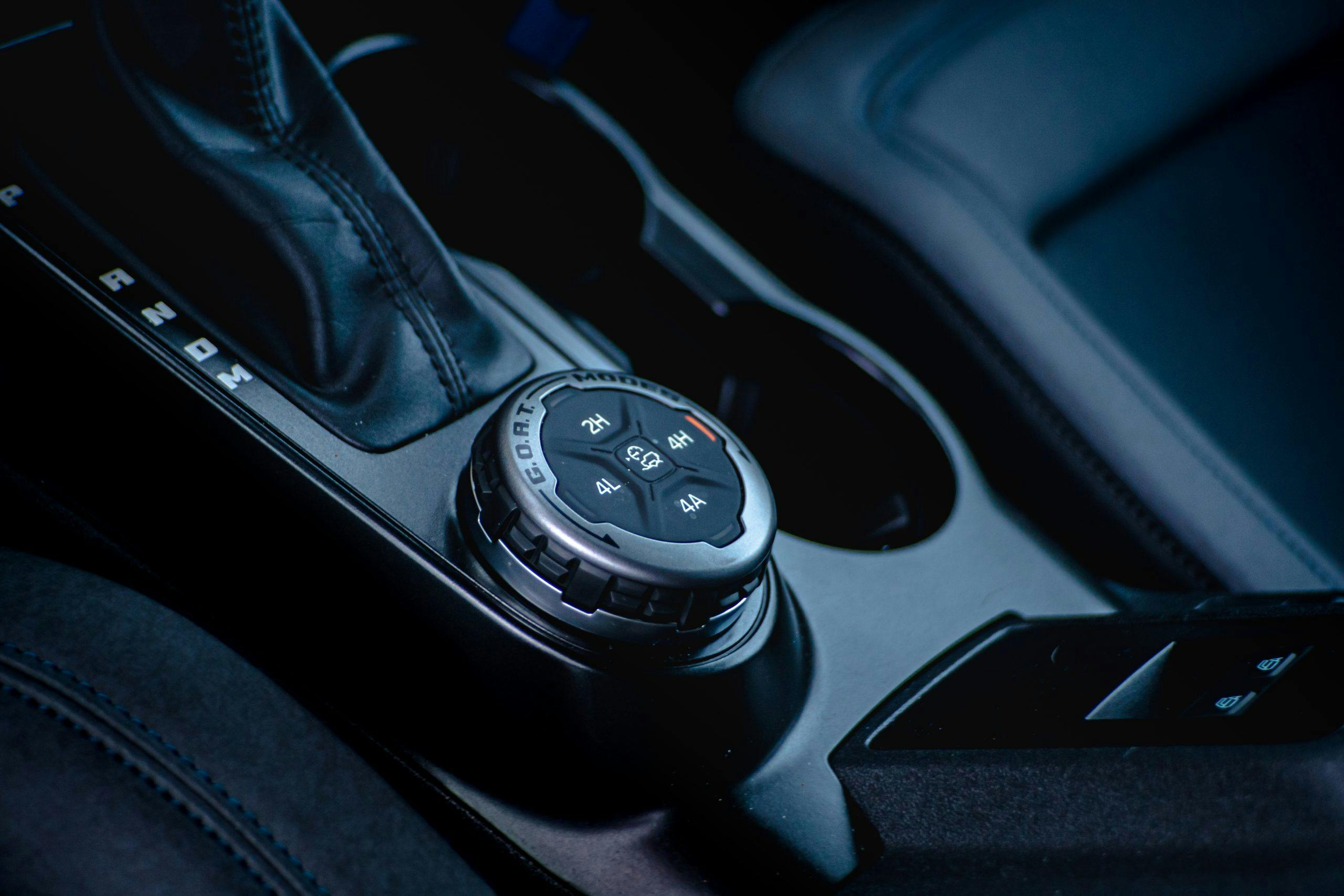 Ford Bronco Black Diamond 2-Door interior 4x4 controls and GOAT mode controller