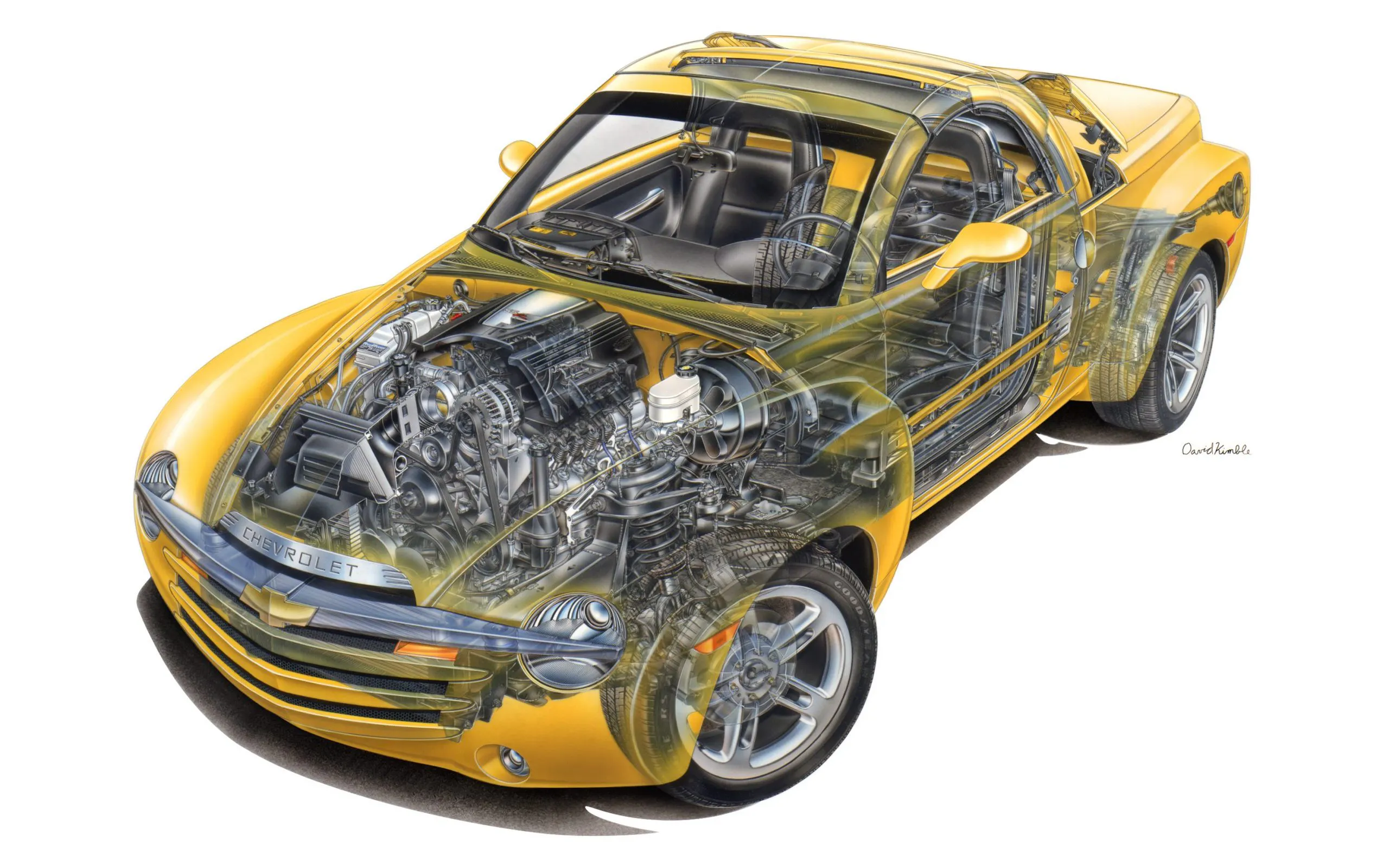 2003 Chevy SSR transparent graphic