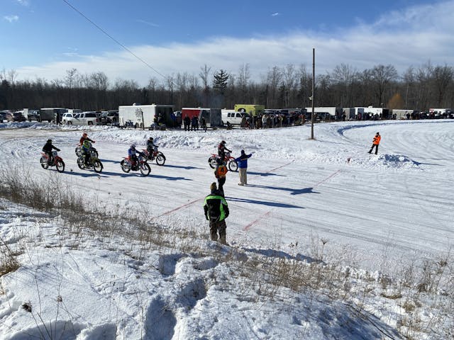 Ice racing practice
