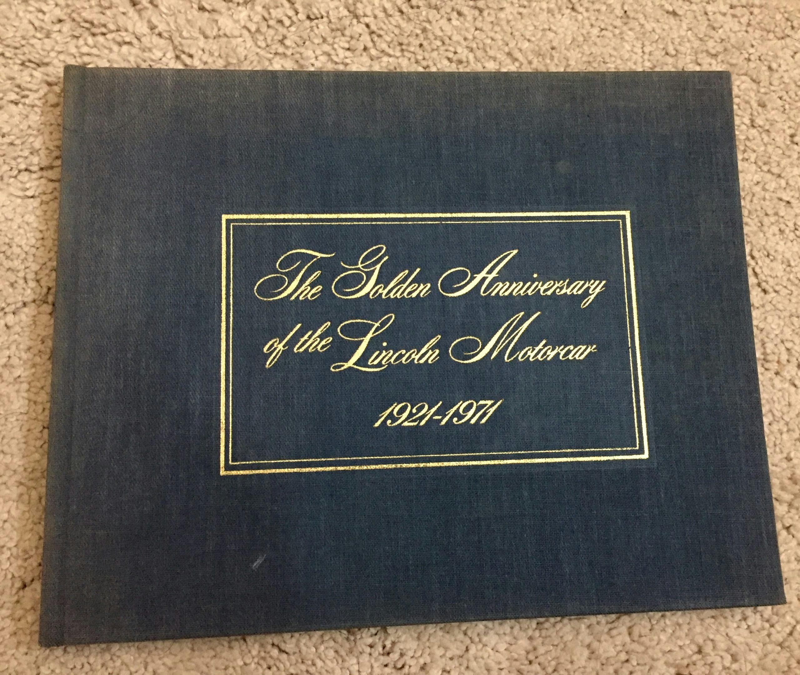 The Golden Anniversary of the Lincoln Motorcar Book