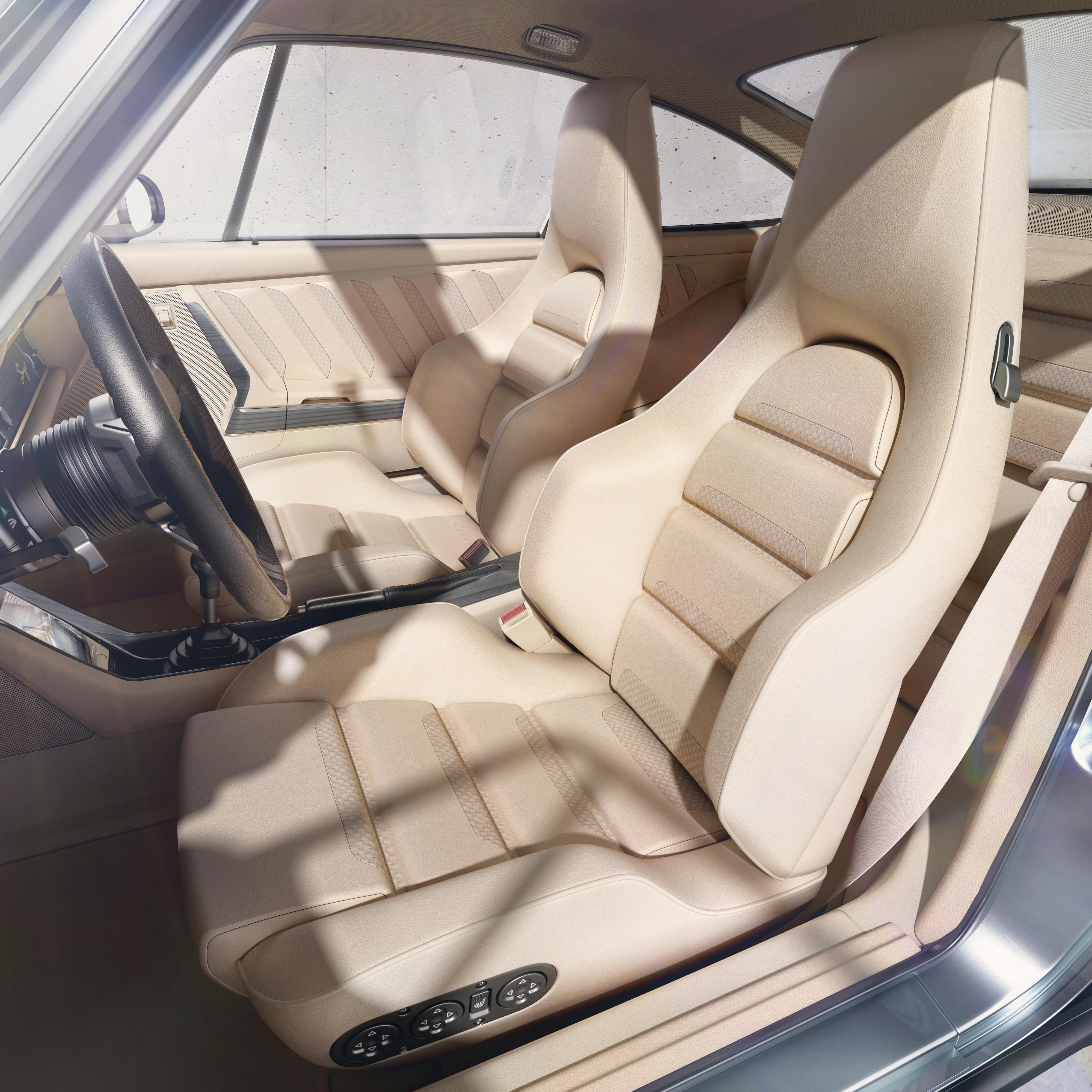 Porsche 911 reimagined by Singer Turbo Study interior seats