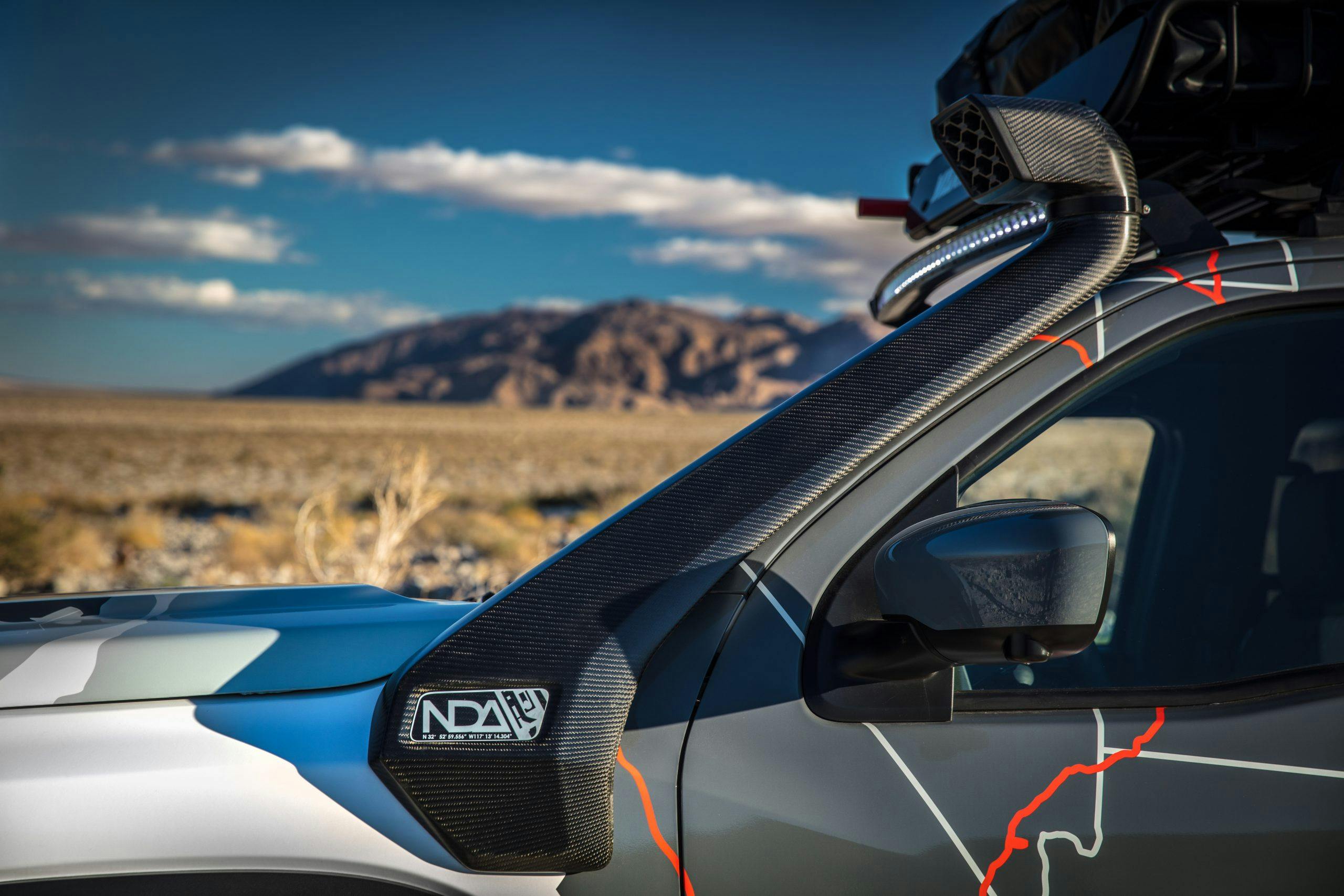 Nissan Frontier Project Adventure Concept carbon fiber snorkel