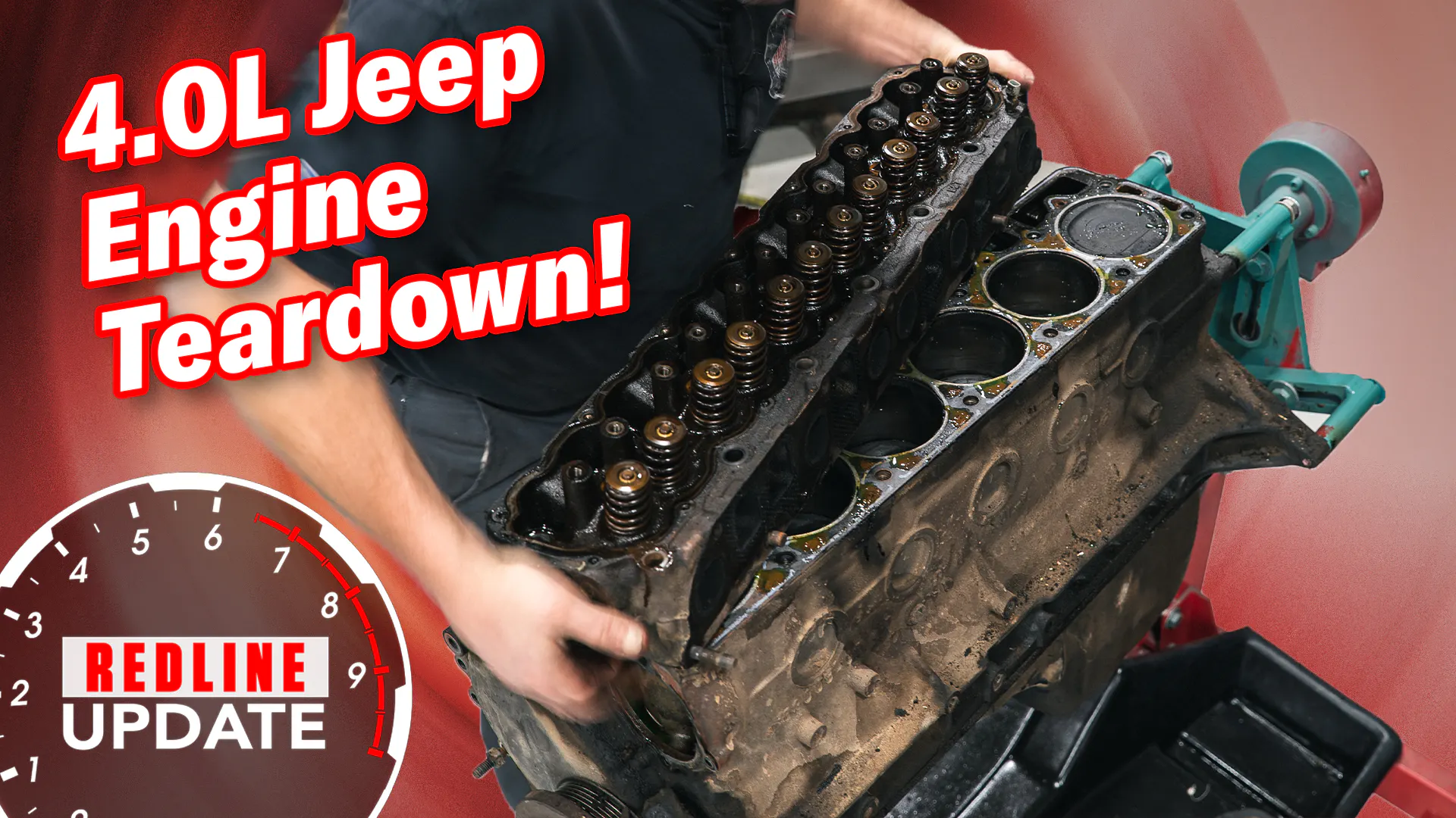 Disassembling our 1993 Jeep XJ engine | Redline Update - Hagerty Media