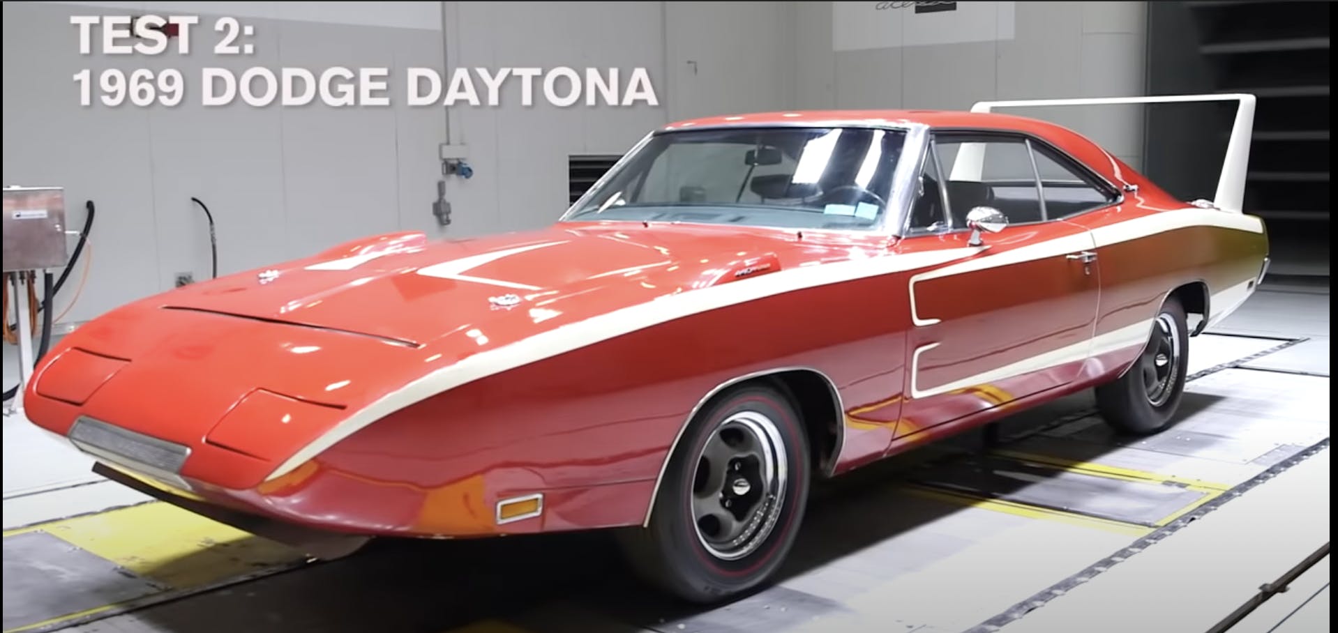 1969 Dodge Charger Daytona wind tunnel