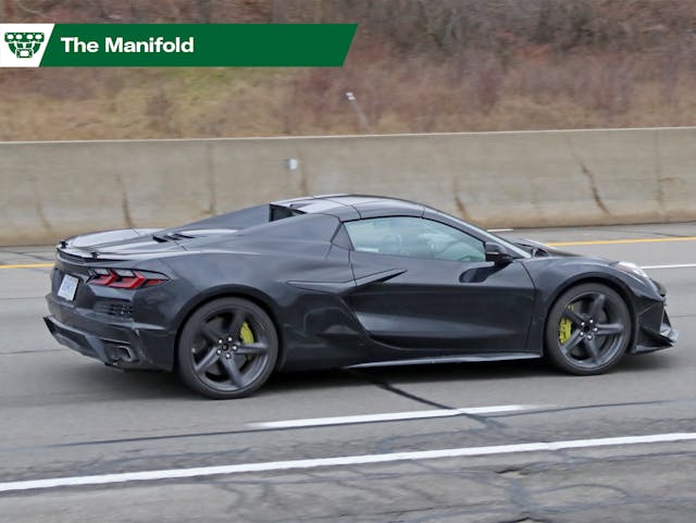 e-ray spy shot manifold hybrid corvette lead