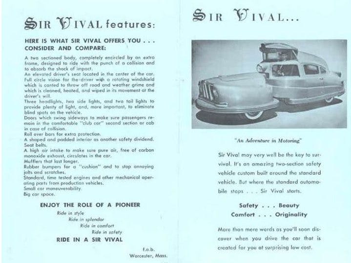 1958 Sir Vival brochure