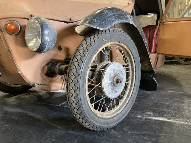 1965 Velorex wheel tire fender