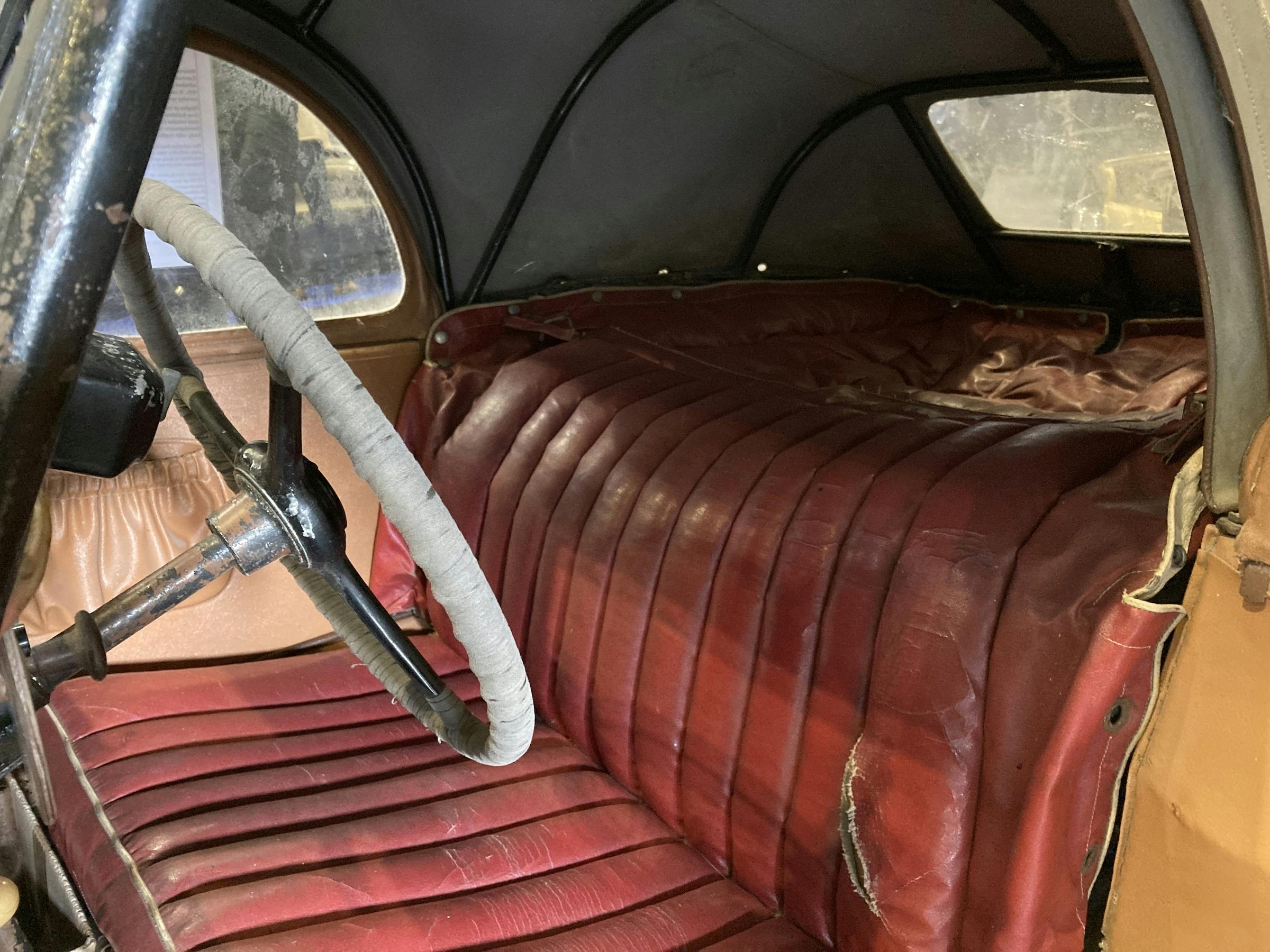 1965 Velorex interior leather seat