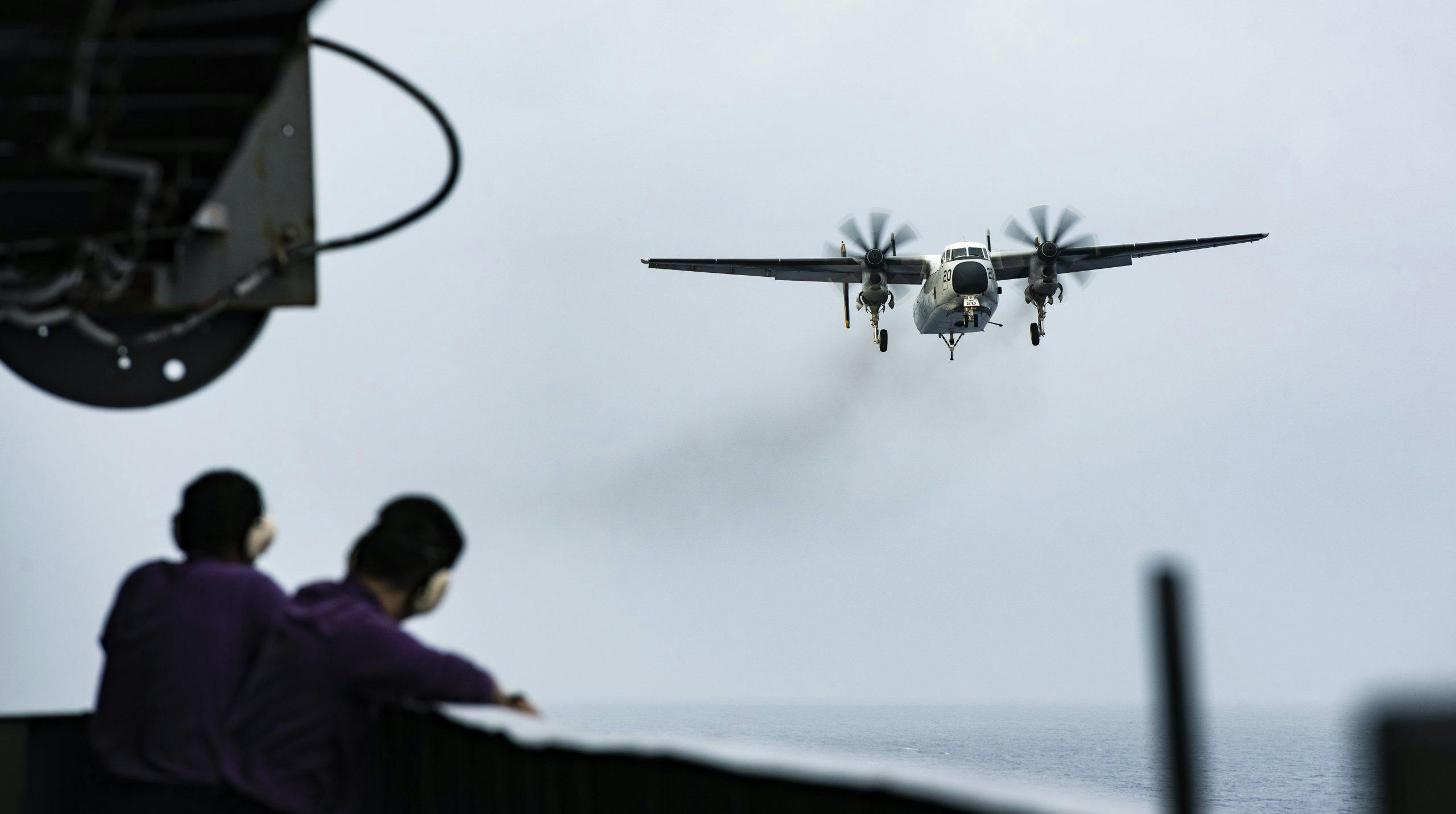 C-2 Greyhound Prepares to Land on Nimitz