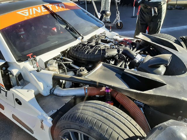 Ginetta under hood