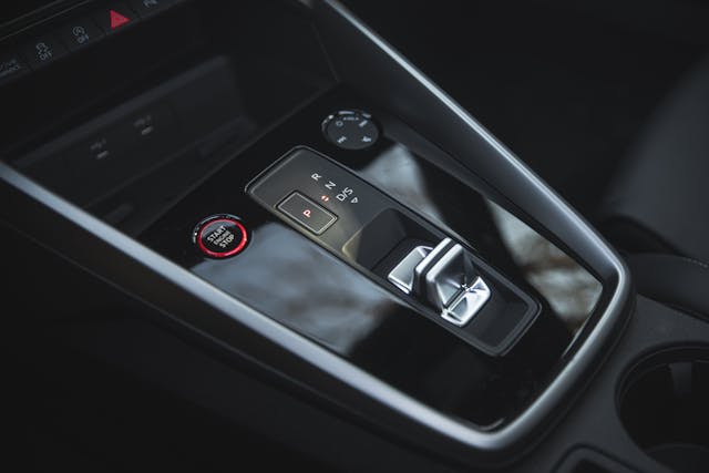 2022 Audi S3 interior center console gear selector