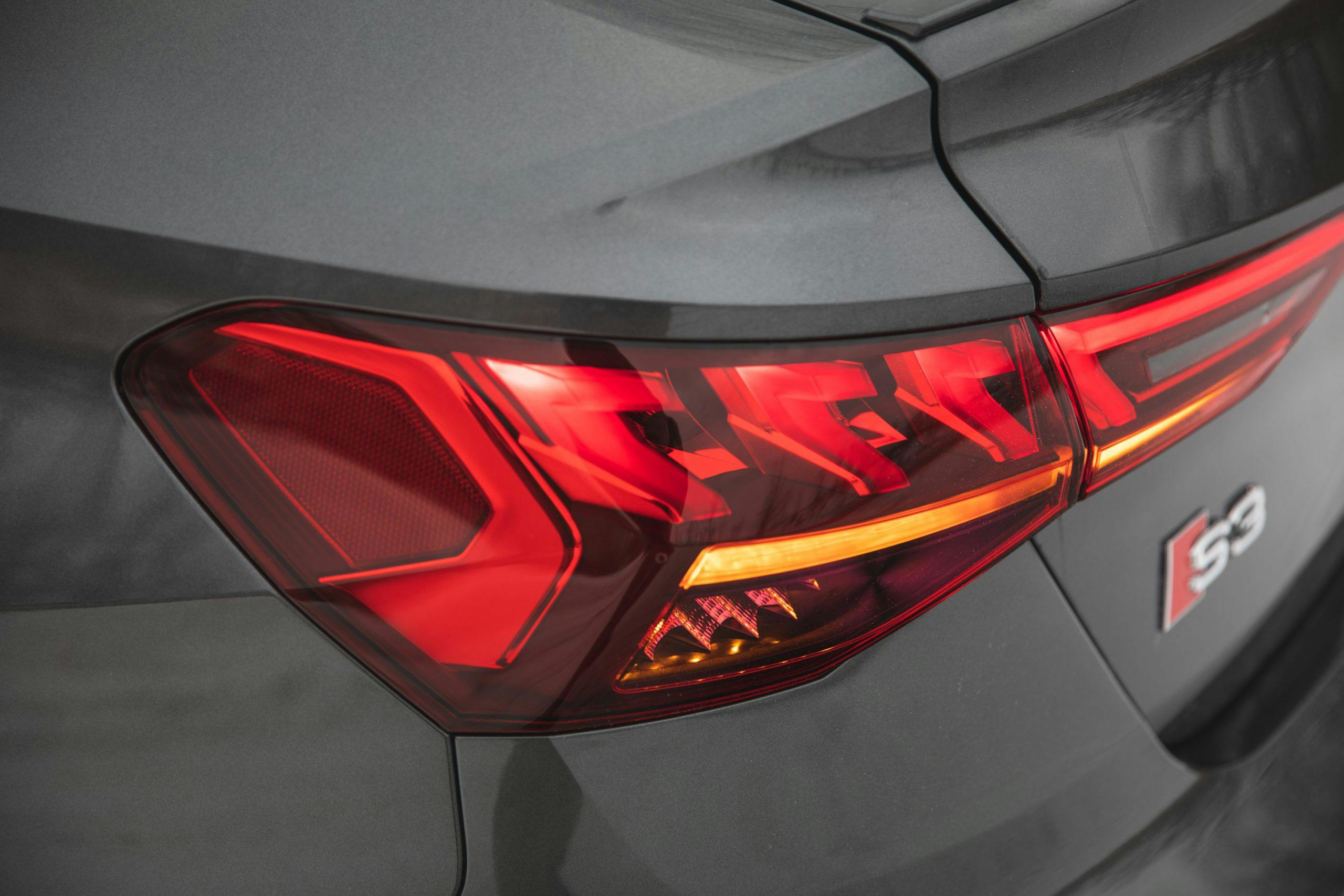 2022 Audi S3 rear taillight detail