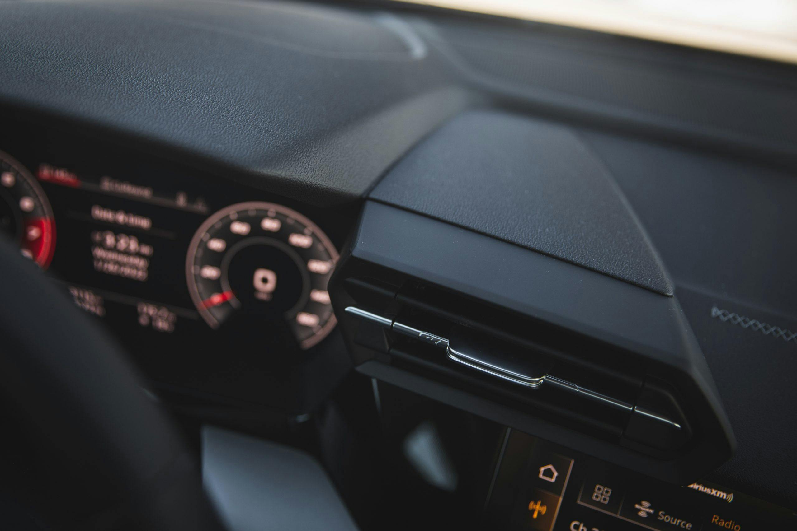 2022 Audi S3 interior dash vent detail