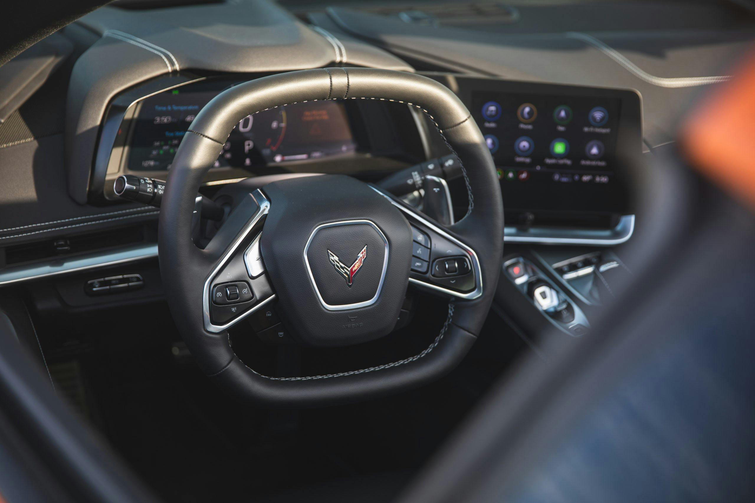 2022 Chevrolet Corvette C8 Stingray interior steering wheel
