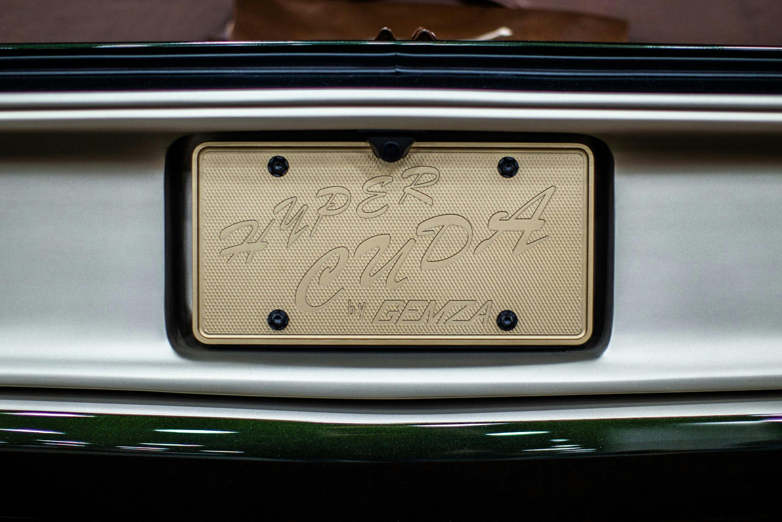1970 “Hyper Cuda” Plymouth Barracuda license plate