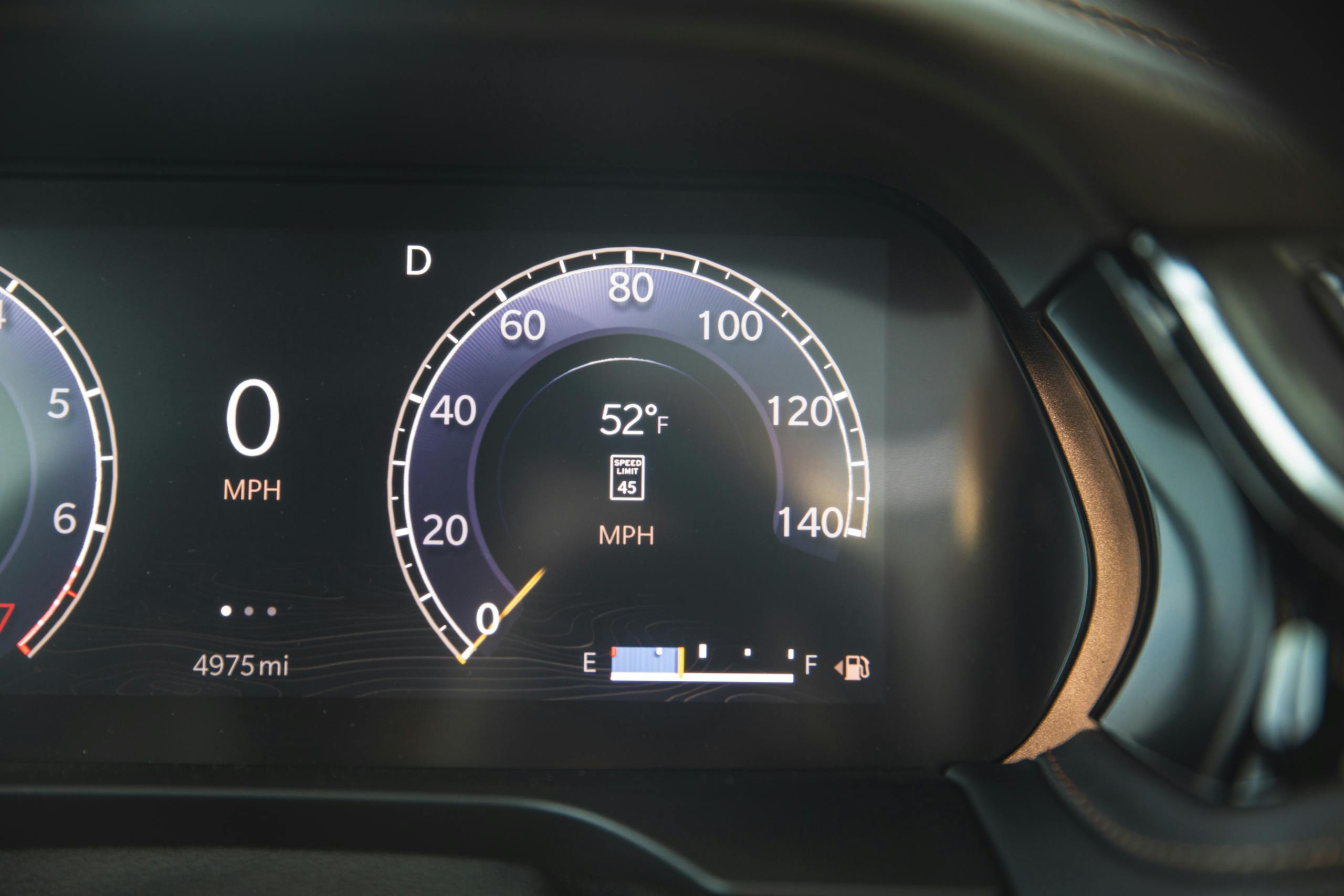 2022 Jeep Grand Cherokee Summit interior digital speedometer