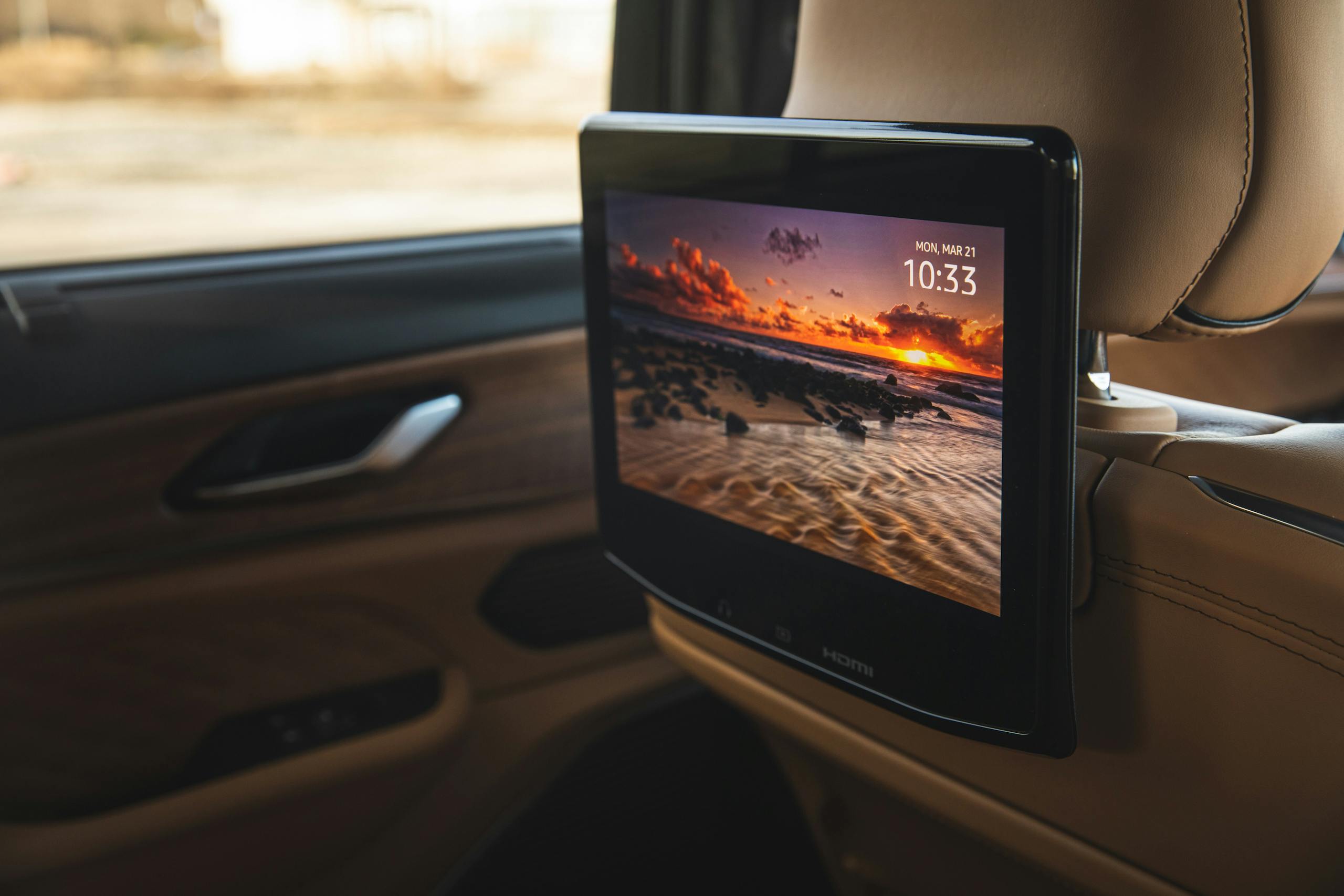 2022 Jeep Grand Cherokee Summit interior rear seat infotainment screen