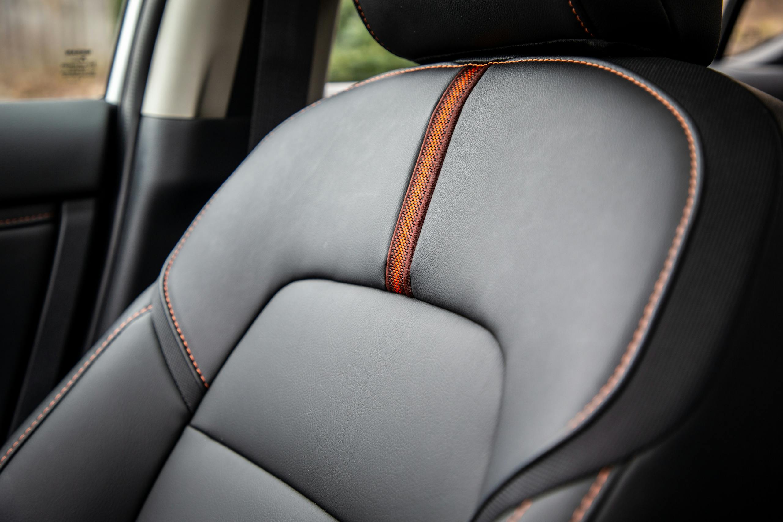 2022 Nissan Sentra SR interior seat material detail