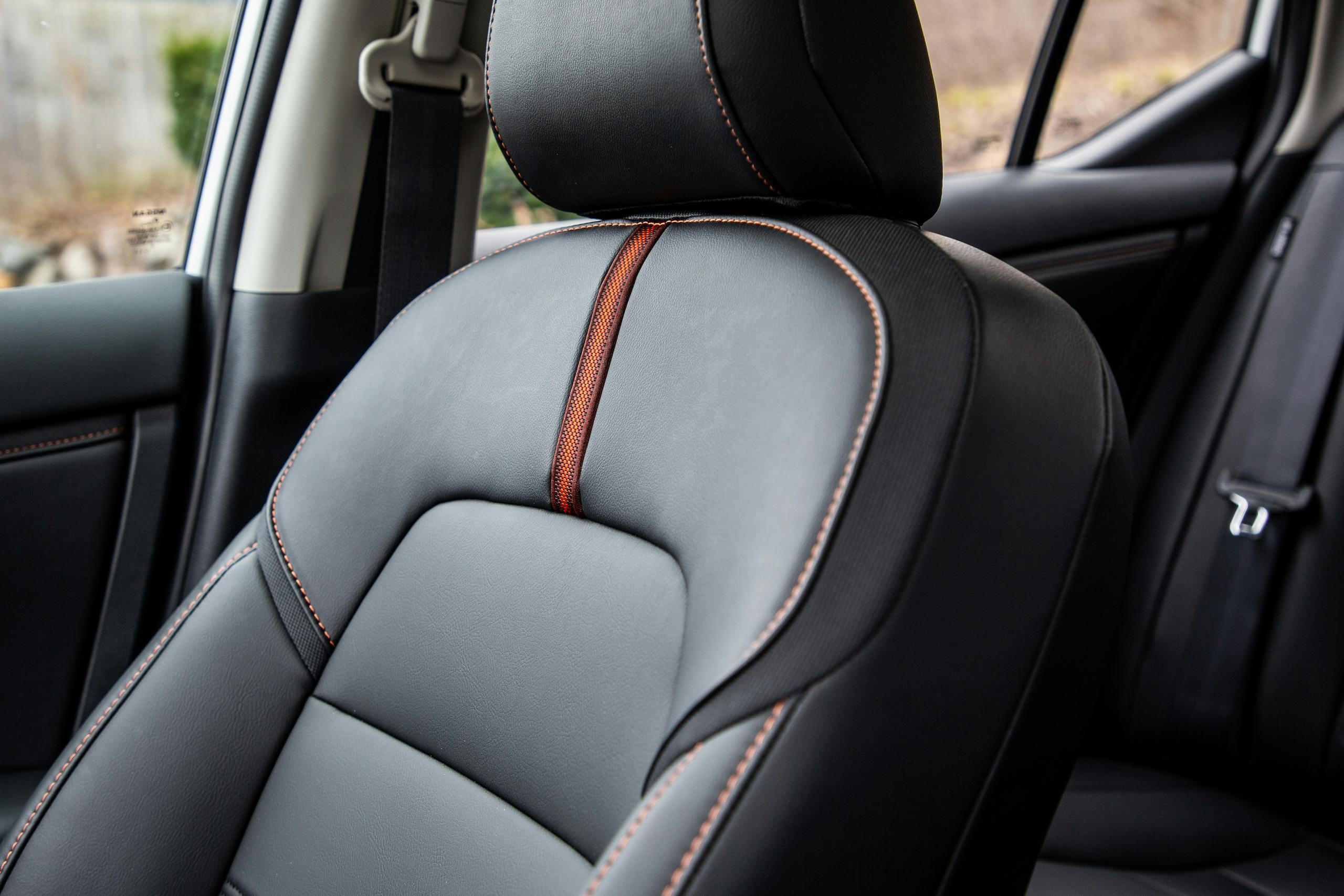 2022 Nissan Sentra SR interior seat material closeup